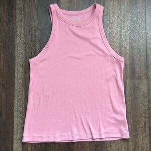 Rachel Zoe Women’s Pink Ribbed Racer Back Tank Top
